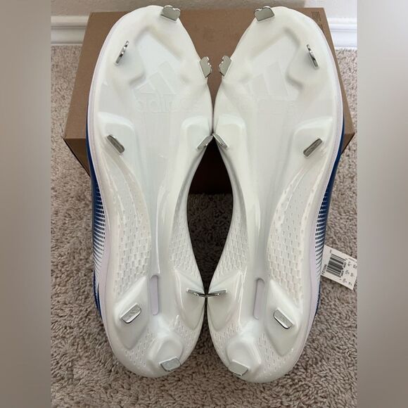 Adidas Icon 7 Baseball Metal Blue Cleats Shoes